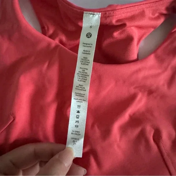 98 🆕💕 Lululemon Invigorate Train Tank - Pale Raspberry - Picture 6 of 11